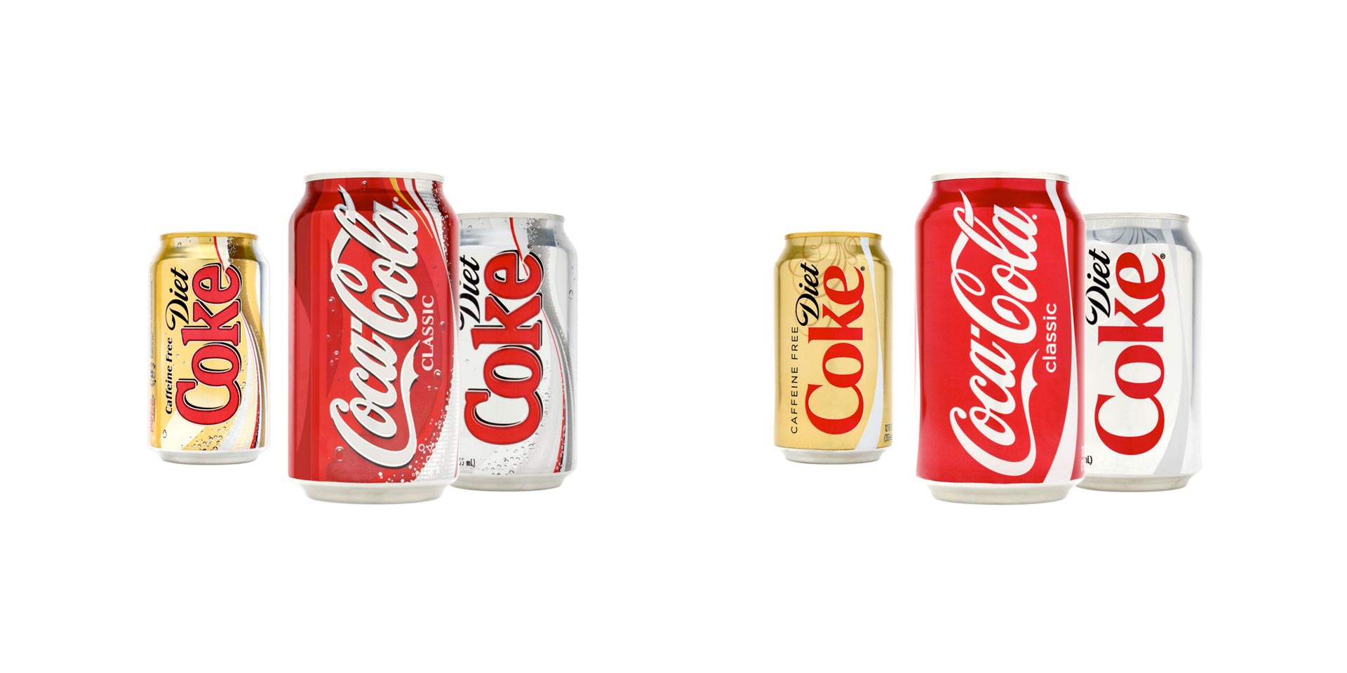 Coca-Cola cand before and after