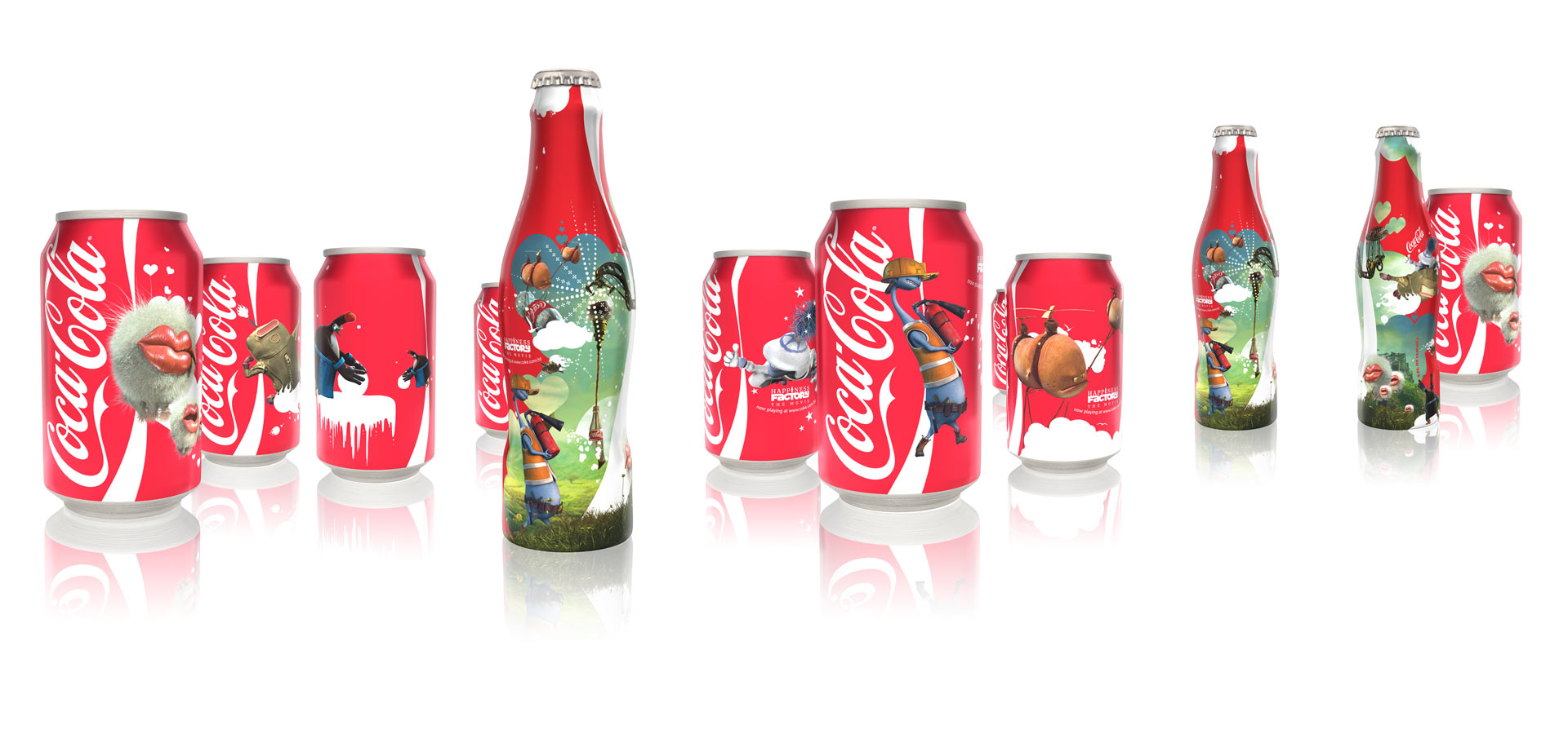 Coca-Cola Happiness Factory packaging