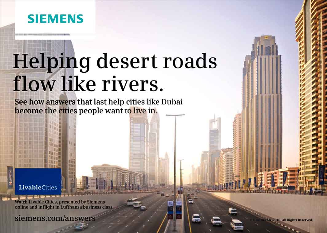 Siemens Pitch in Desert Roads