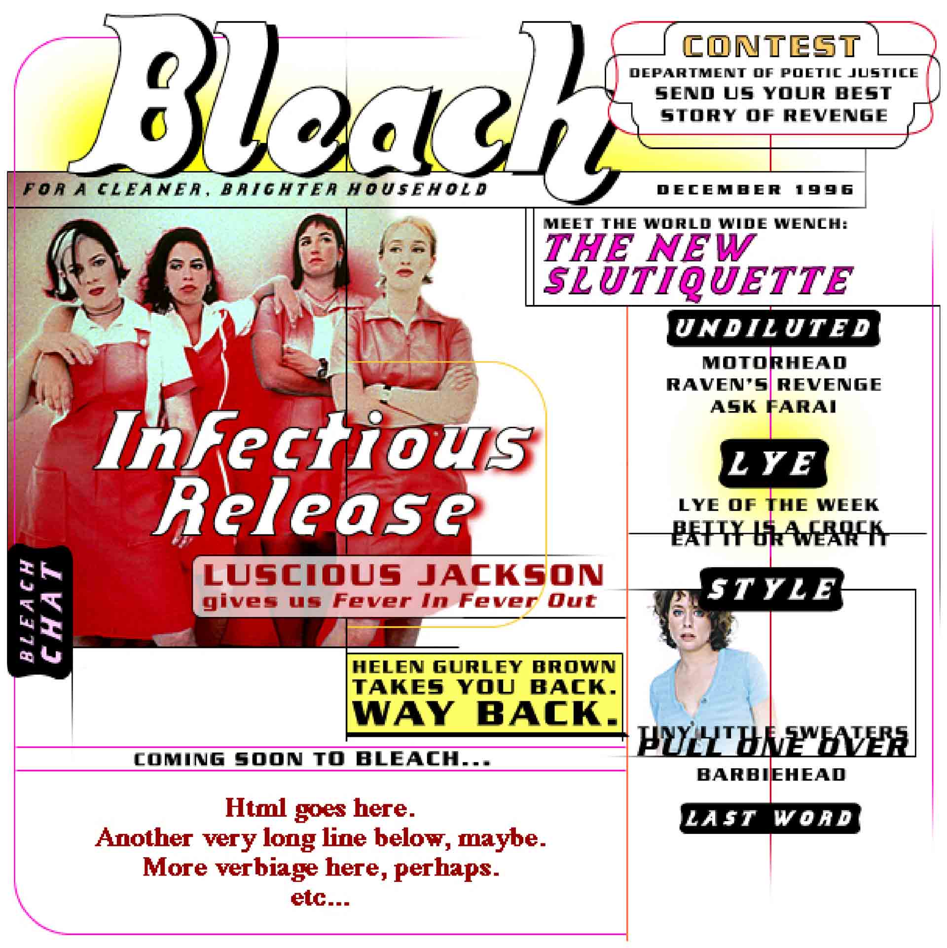 Bleach Magazine front page