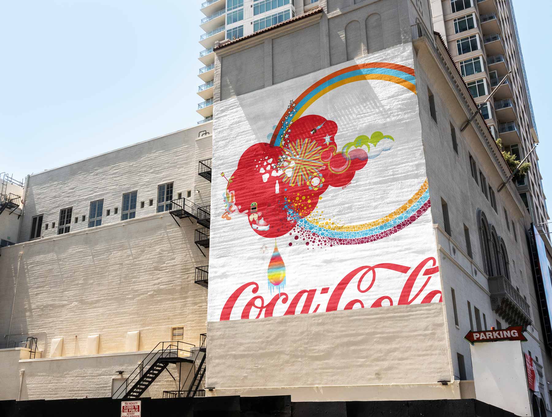 Coca-Cola urban mural