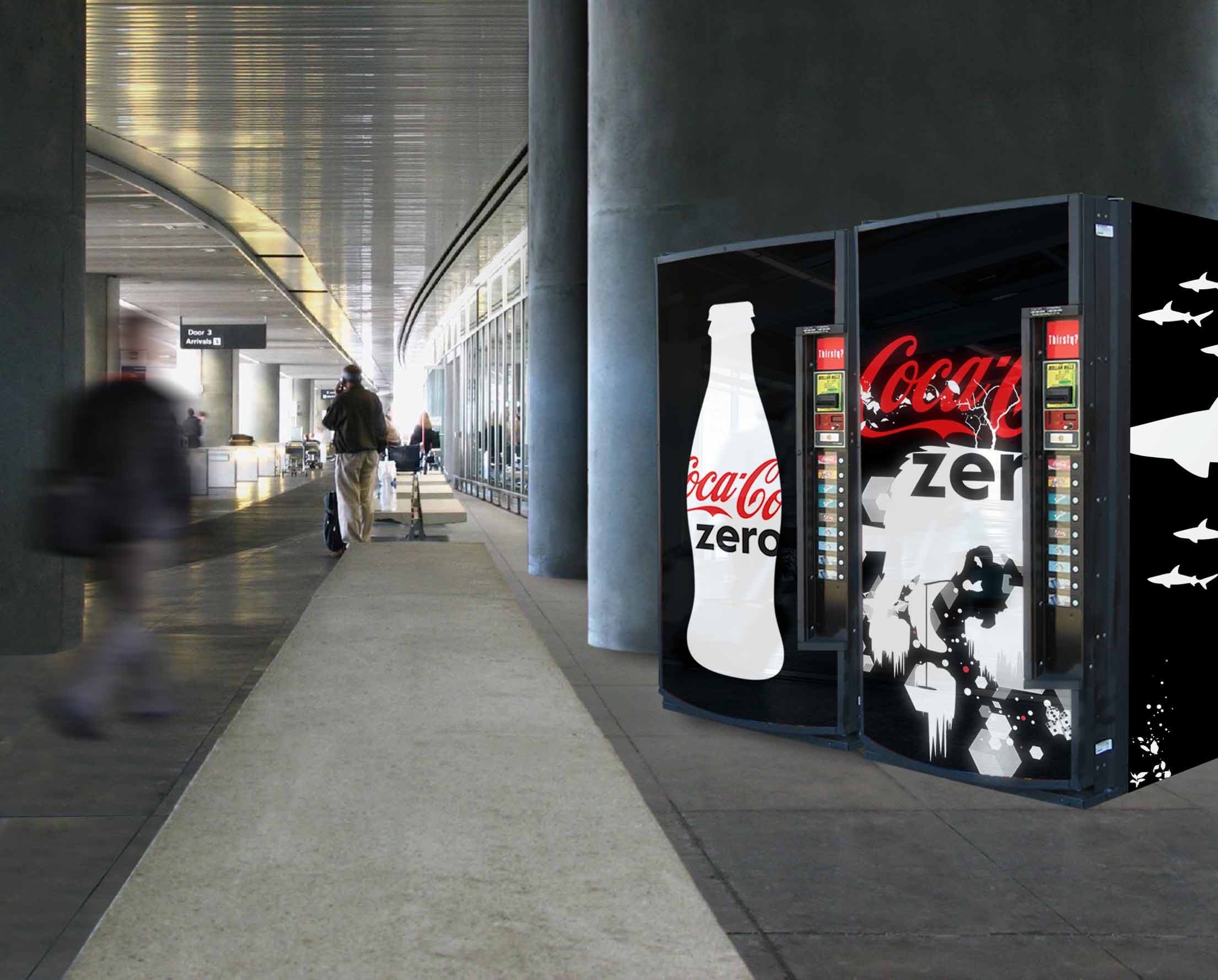 Coca-Cola Zero vending machines